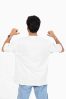 Plain oversized t-shirt for men's white colour tee