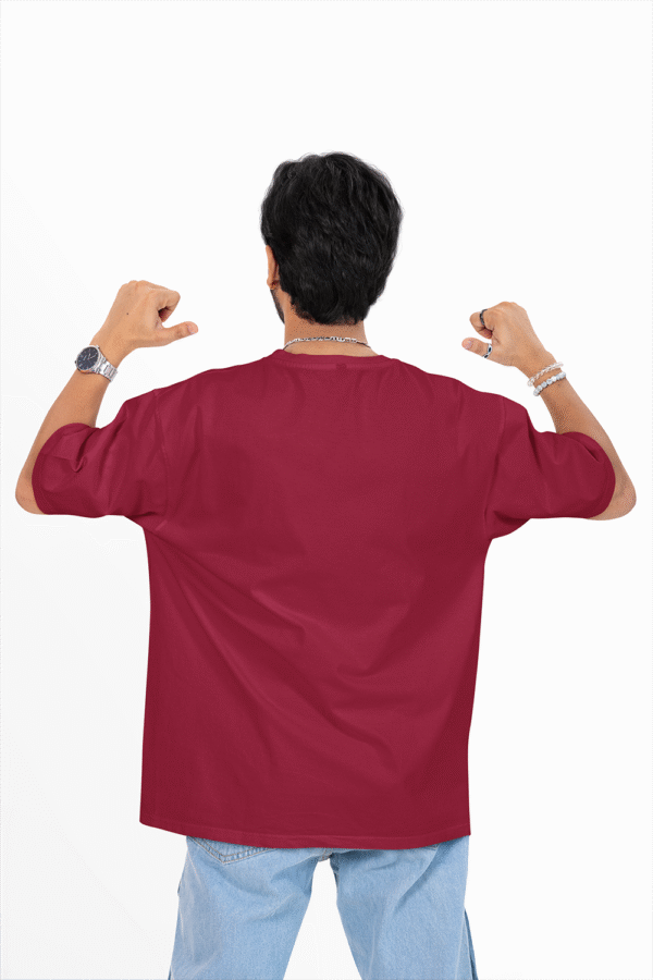 Plain Oversized T-shirt for Men's MARUNE Colour Tee - Image 6