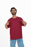 Plain Oversized T-shirt for Men's MARUNE Colour Tee