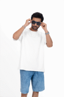 Plain oversized t-shirt for men's white colour tee