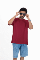 Plain Oversized T-shirt for Men's MARUNE Colour Tee
