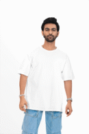 Plain oversized t-shirt for men's white colour tee