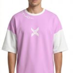 XTYLIX Oversized T-Shirt for Unisex | Premium Cotton Graphic Printed Round Neck Streetwear T Shirt  Cross Color lavender - lavender