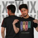 XTYLIX Regular T-Shirt for Men | Premium lycra Graphic Printed Round Neck T Shirt  Mastard - Black