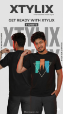 regular t-shirt for men xtylix