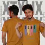 XTYLIX Regular T-Shirt for Men | Premium lycra Graphic Printed Round Neck T Shirt  Mastard - mastard