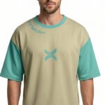 XTYLIX Oversized T-Shirt for Unisex | Premium Cotton Graphic Printed Round Neck Streetwear T Shirt  Cross Color lavender - Badge