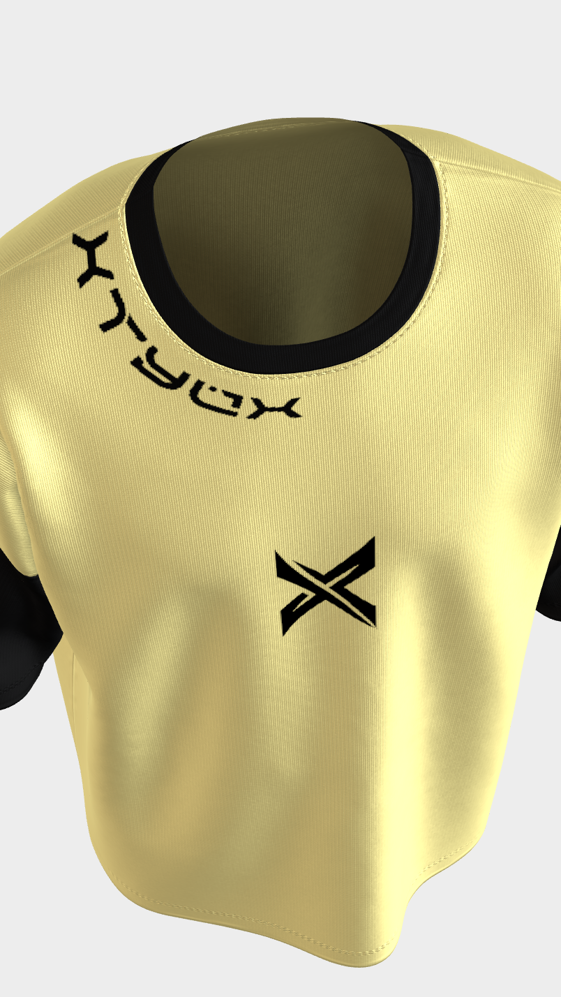 XTYLIX Oversized T-Shirt for Unisex | Premium Cotton Graphic Printed Round Neck Streetwear T Shirt Cross Color Yellow Badge - Image 5