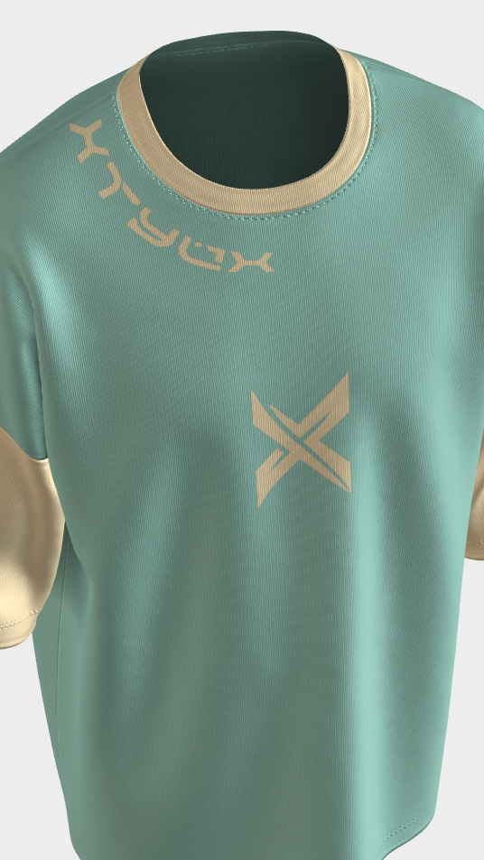 XTYLIX Oversized T-Shirt for Unisex | Premium Cotton Graphic Printed Round Neck Streetwear T Shirt Cross Color mint green - Image 6