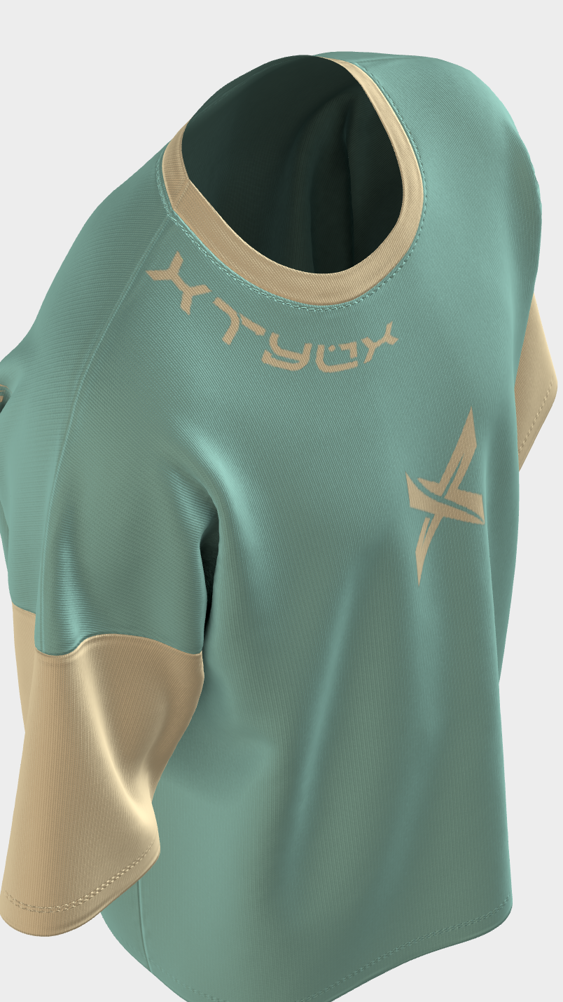 XTYLIX Oversized T-Shirt for Unisex | Premium Cotton Graphic Printed Round Neck Streetwear T Shirt Cross Color mint green - Image 11